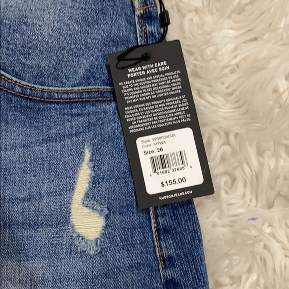 NEW • Hudson Jeans • Jade Boyfriend Jean Shorts 26 - Picture 6 of 8